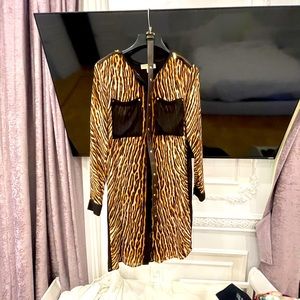 Michael kors size 8 leopard print dress with belt